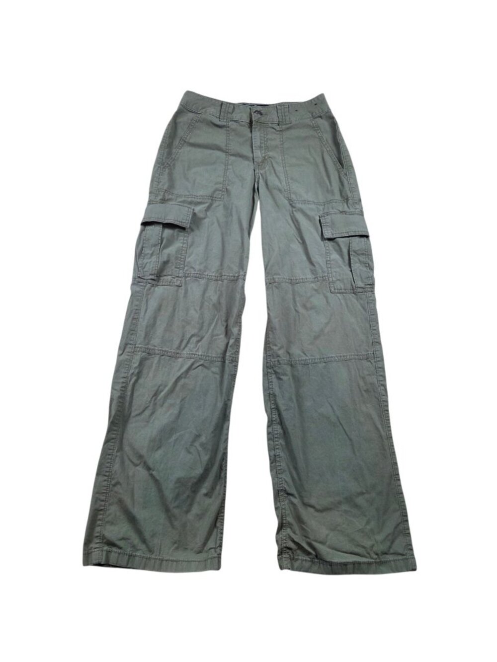 Hollister Pants Womens 3 Green High Rise Vintage Baggy Cargo Skater Lightweight